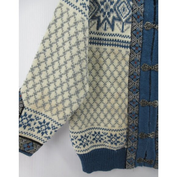 VINTAGE Dale Of Norway Sweater Medium Skandia Cardigan Nordic Ski - Picture 4 of 12